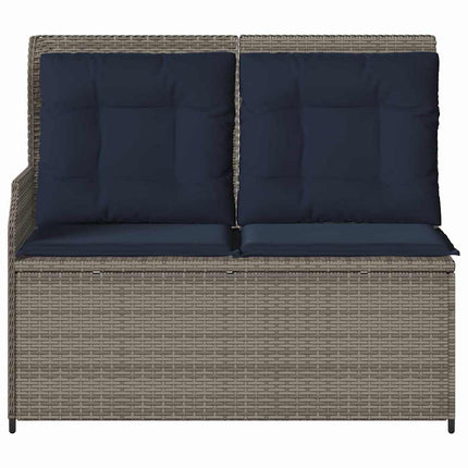 Havebænk Grå polyrattan