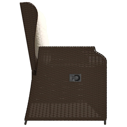 Havebænk Brun polyrattan