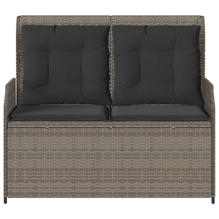 Havebænk Grå polyrattan