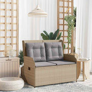 Havebænk Beige polyrattan