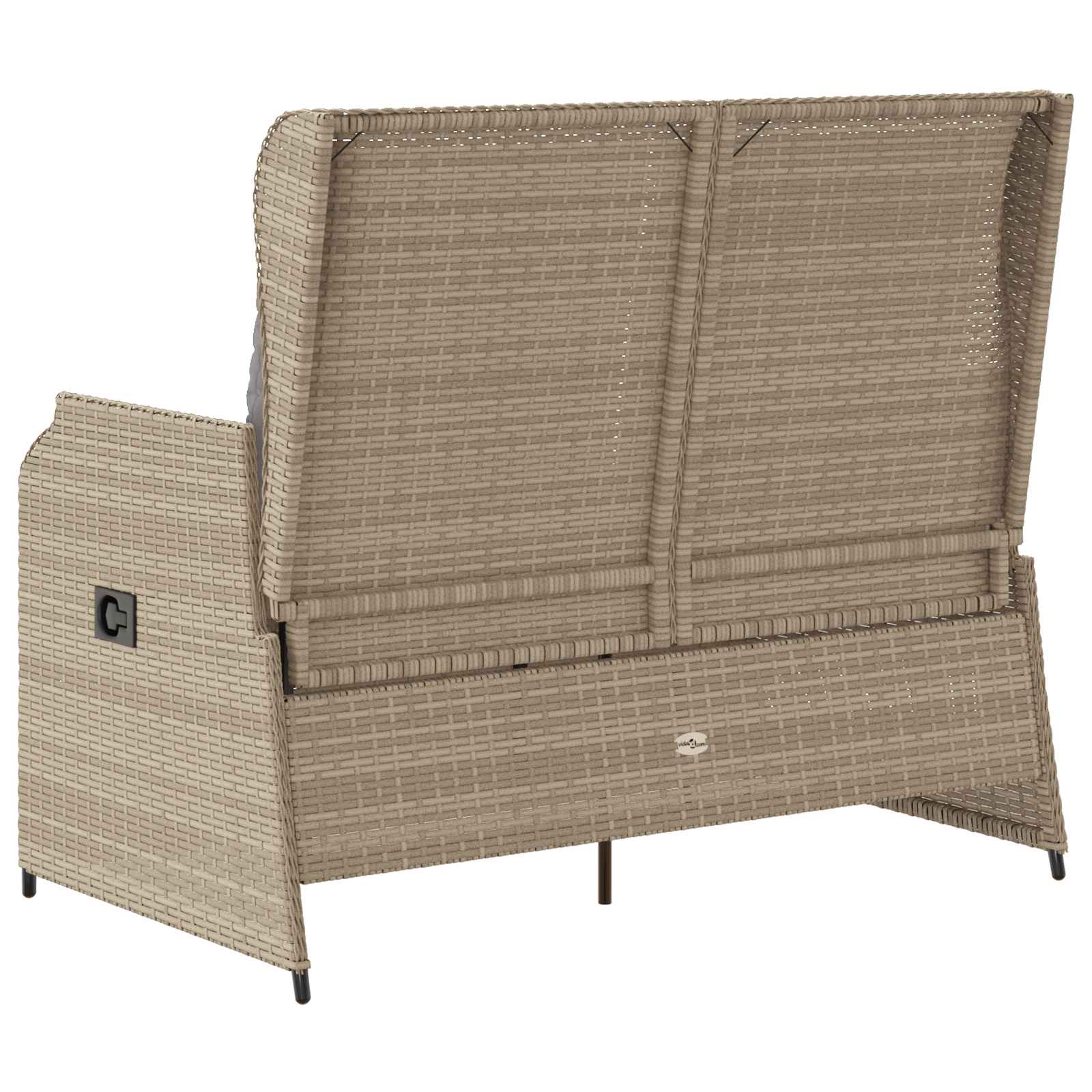 Havebænk Beige polyrattan