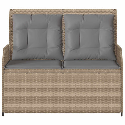 Havebænk Beige polyrattan