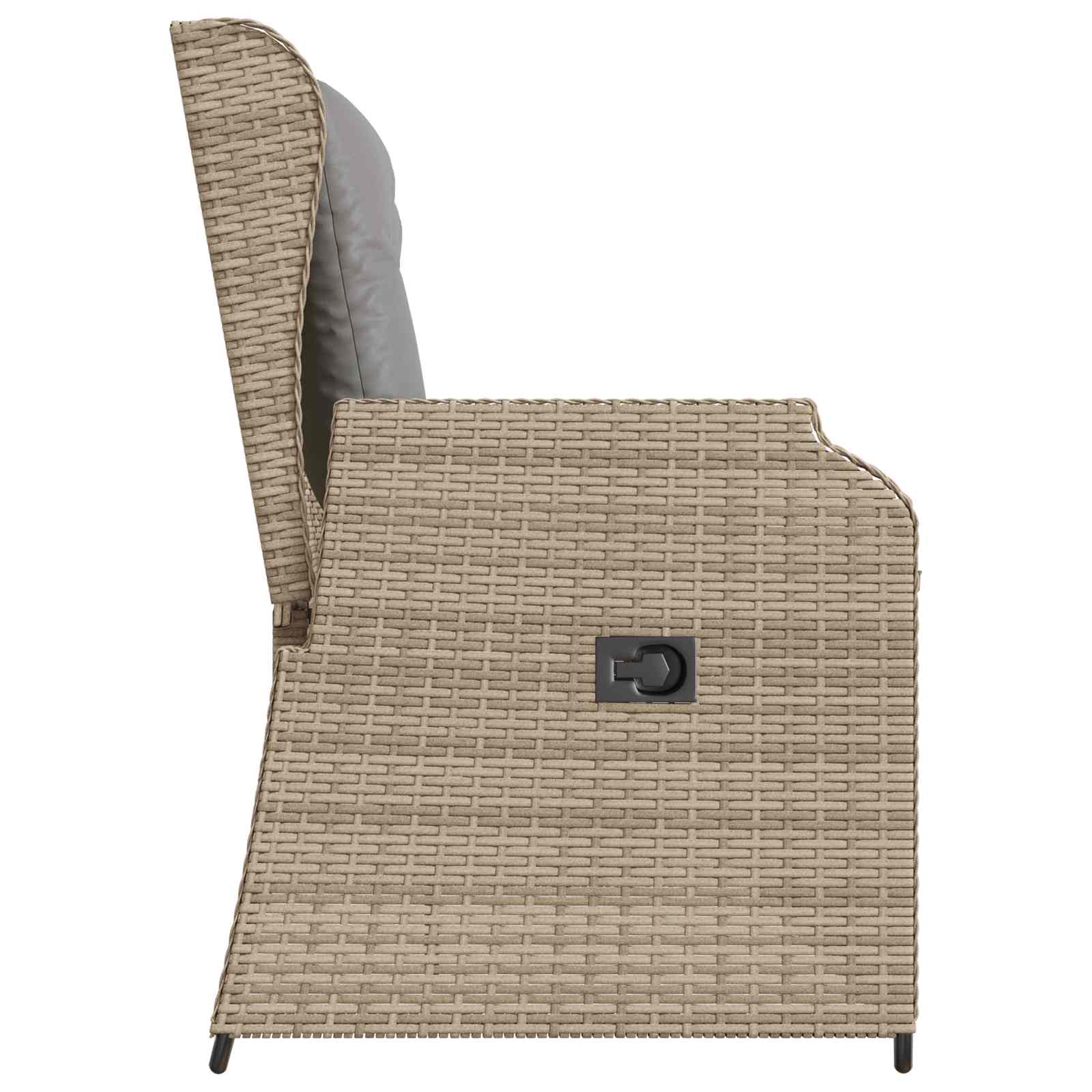 Havebænk Beige polyrattan
