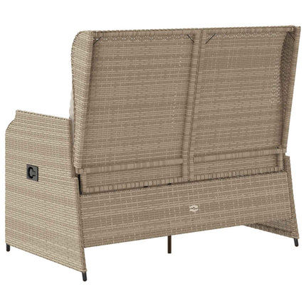 Havebænk Beige polyrattan