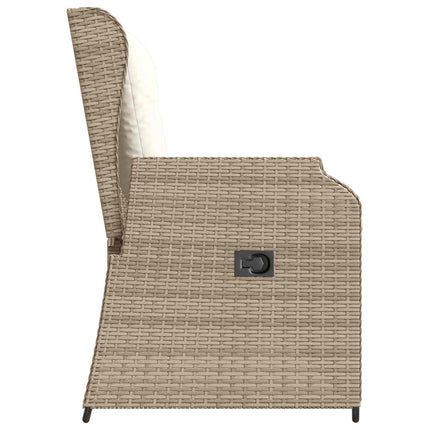 Havebænk Beige polyrattan