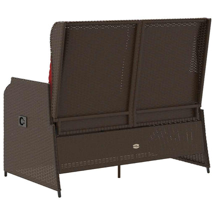 Havebænk Brun polyrattan