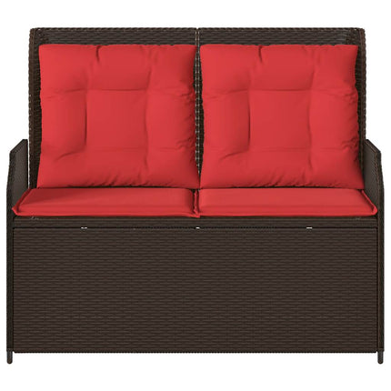 Havebænk Brun polyrattan