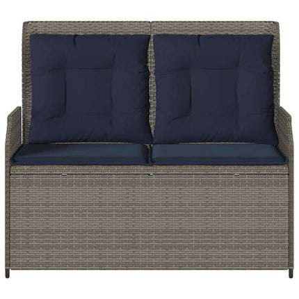 Havebænk Grå polyrattan