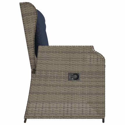 Havebænk Grå polyrattan