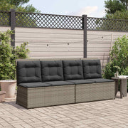 Havebænk Grå polyrattan