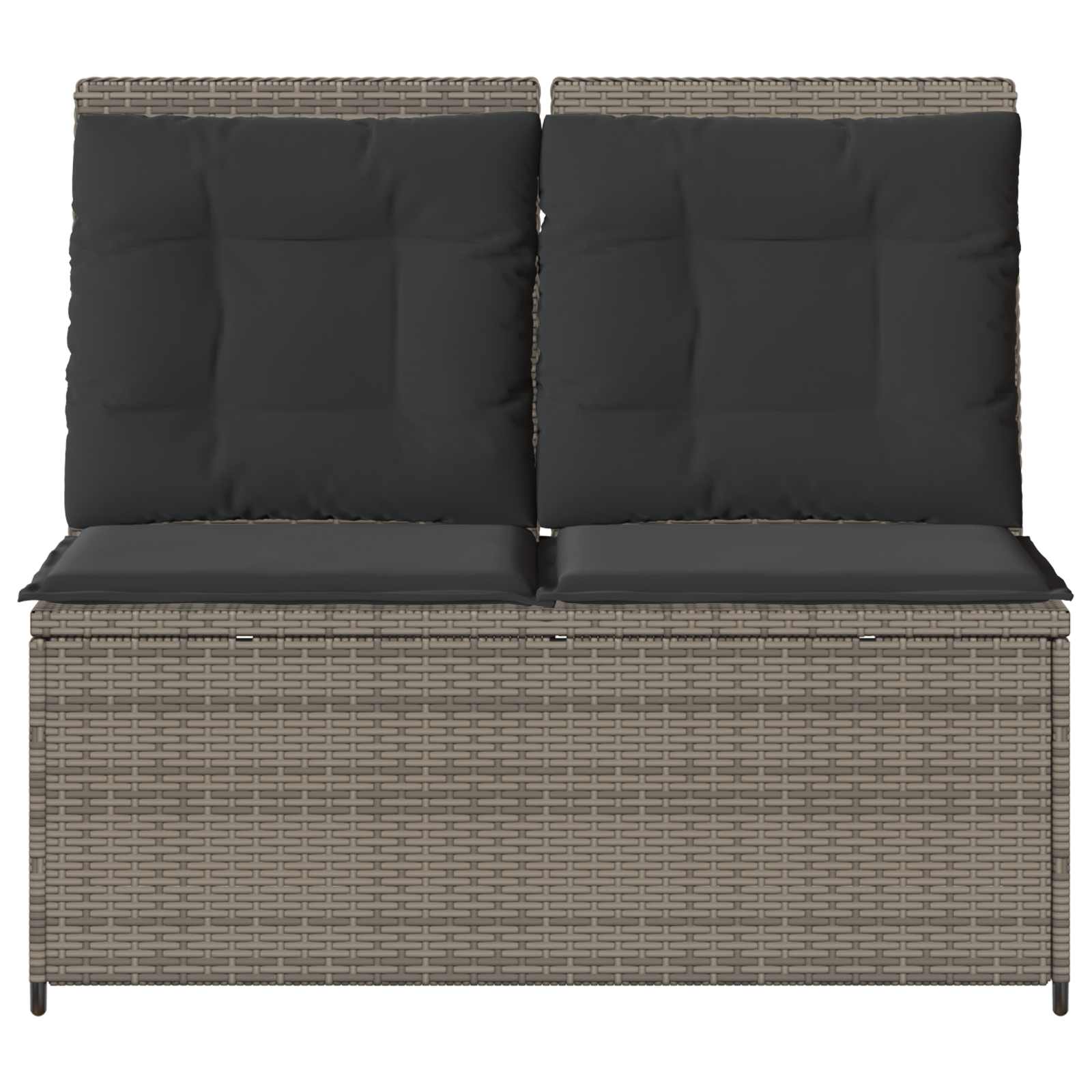 Havebænk Grå polyrattan