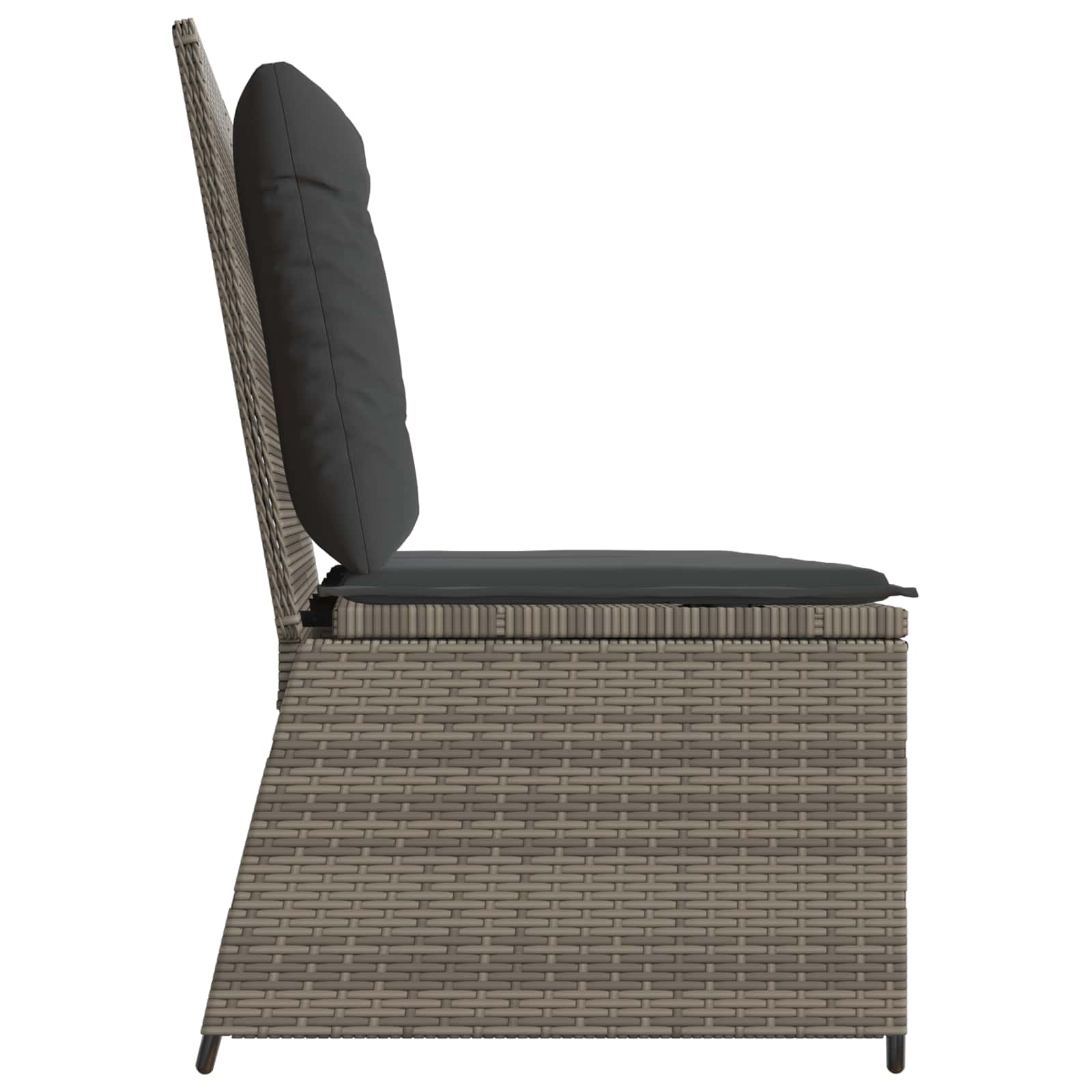 Havebænk Grå polyrattan