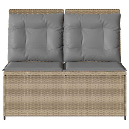 Havebænk Beige polyrattan