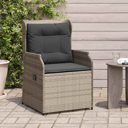 Havebænk 2 pcs Grå polyrattan