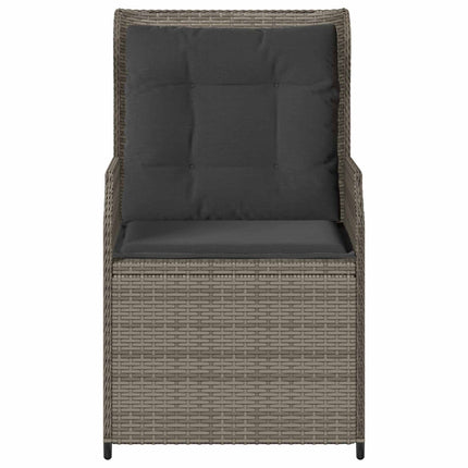 Havebænk 2 pcs Grå polyrattan