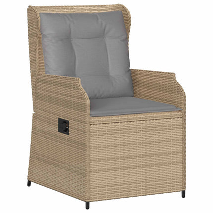 Havebænk 2 pcs Beige polyrattan
