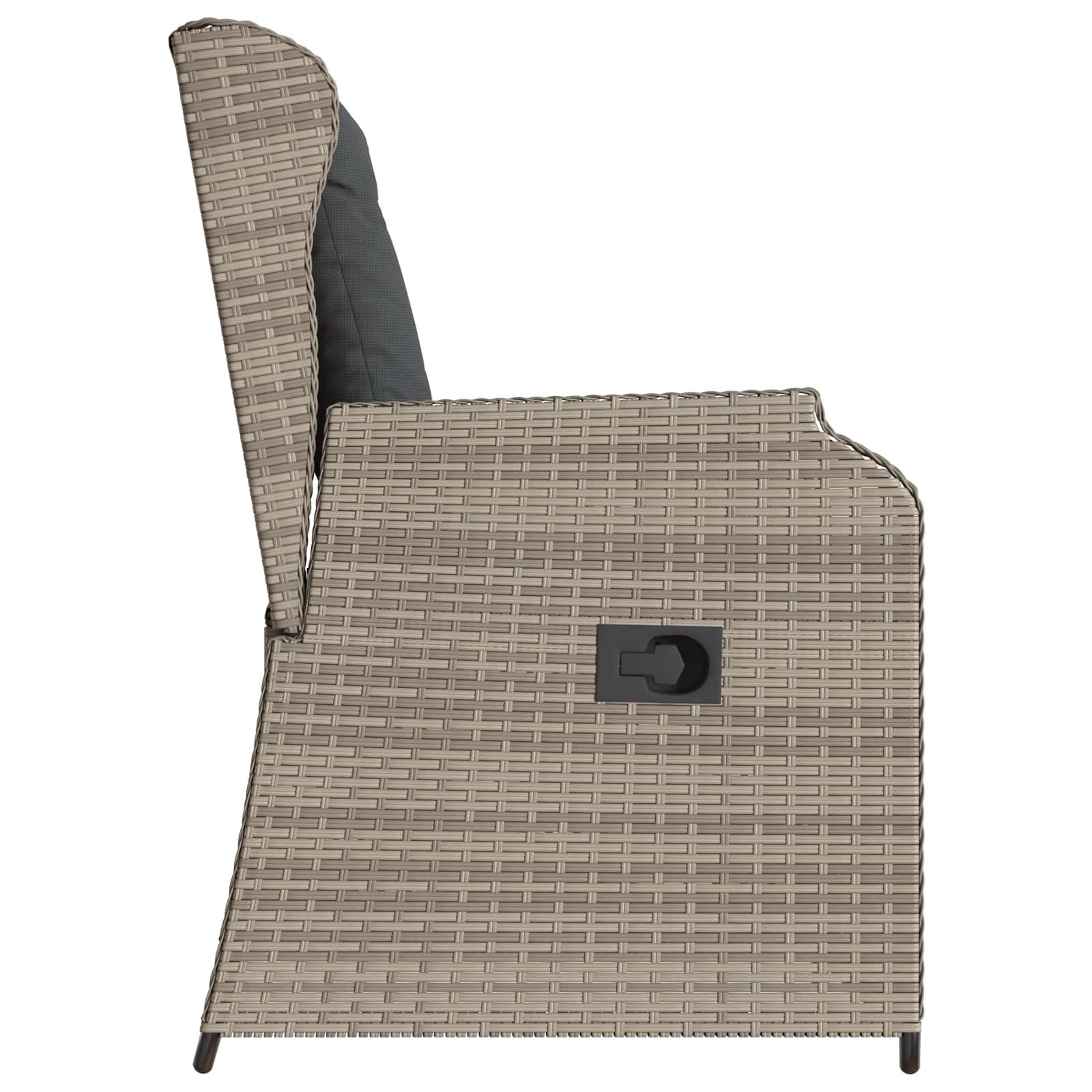 Havebænk 2 pcs Lysegrå polyrattan