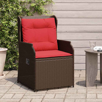 Havebænk 2 pcs Brun polyrattan