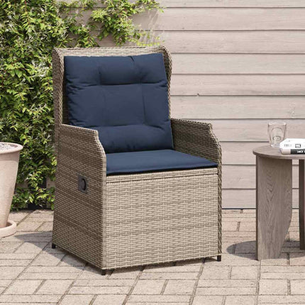 Havebænk 2 pcs Grå polyrattan
