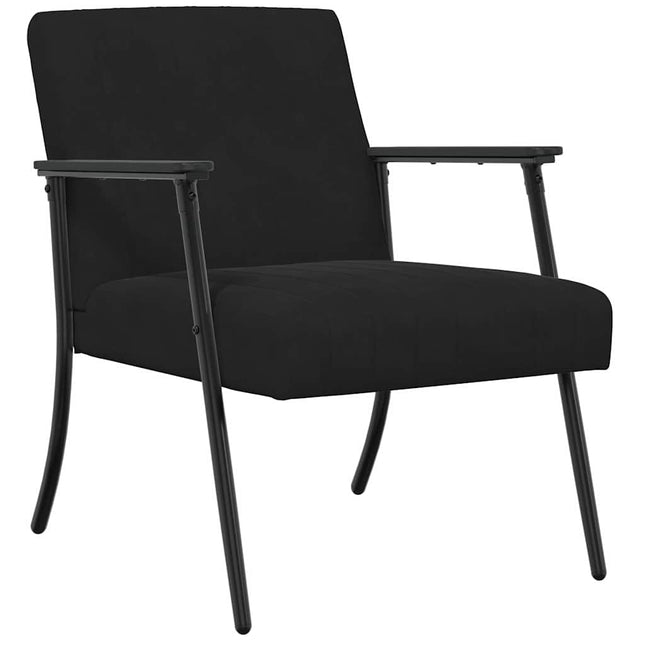 lænestol Sort 59 x 75 x 78 cm Fløjl