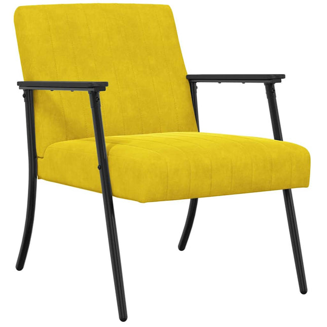 lænestol Gul 59 x 75 x 78 cm Fløjl