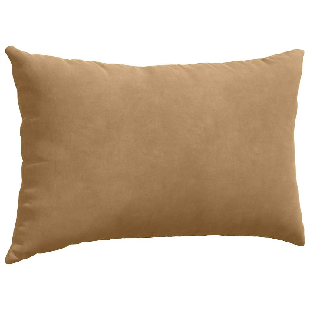 Sofapuder 2 pcs Brun 50 x 30 cm Velourstof