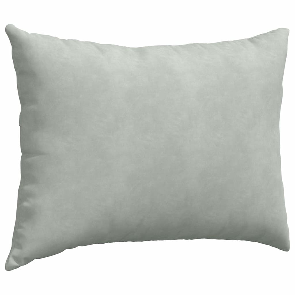 Sofapuder 2 pcs Lysegrå 70 x 50 cm Velourstof