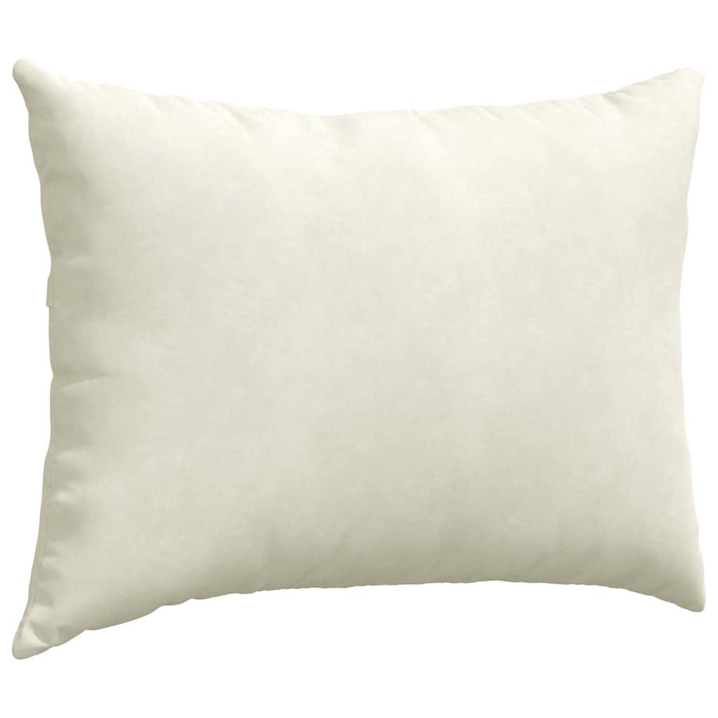 Sofapuder 2 pcs Creme 70 x 50 cm Velourstof