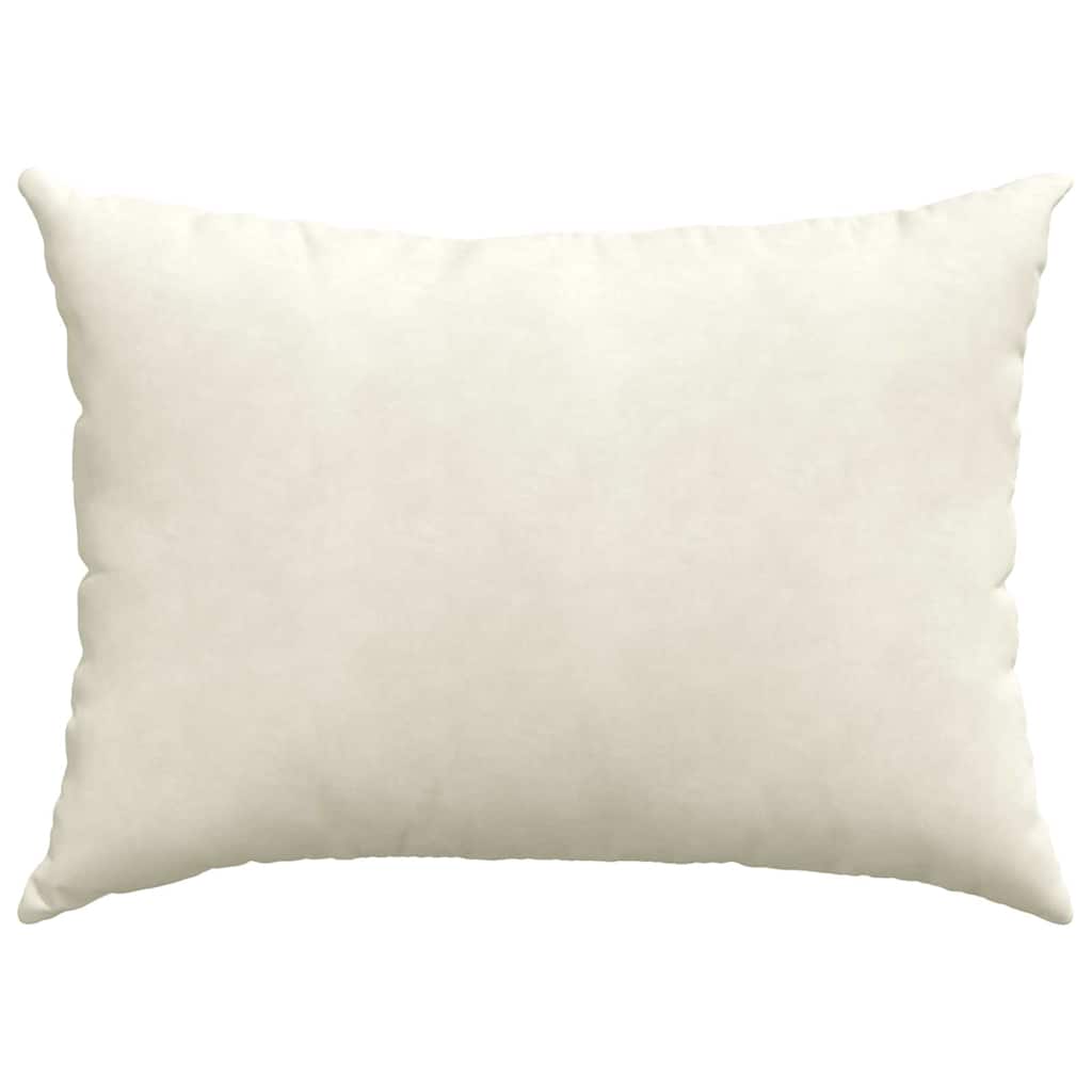 Sofapuder 2 pcs Creme 70 x 50 cm Velourstof