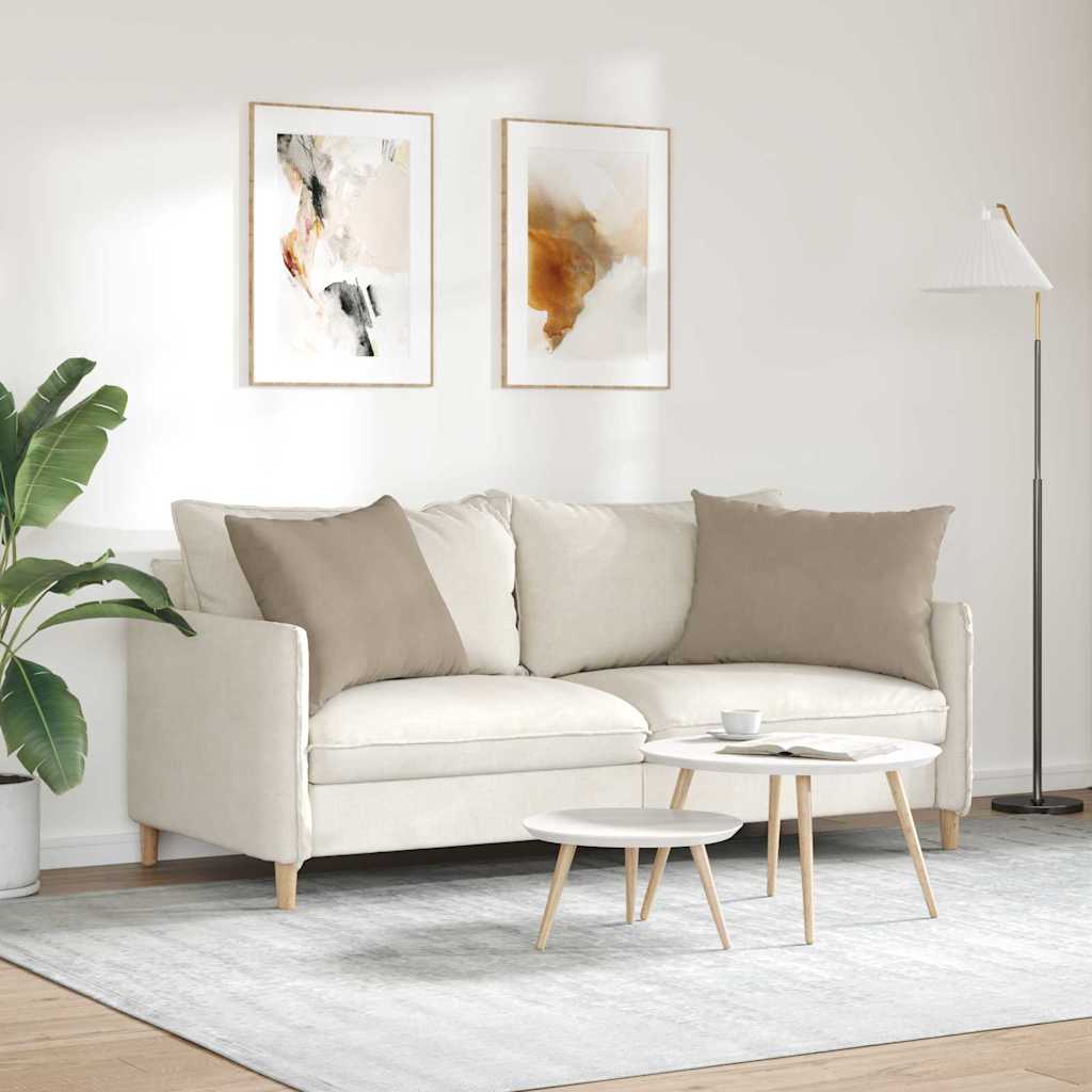 Sofapuder 2 pcs Gråbrun 70 x 50 cm Stof