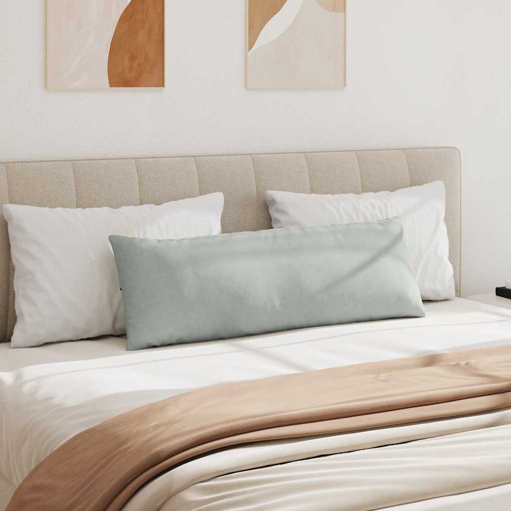 Sofapuder 2 pcs Lysegrå 120 x 40 cm Velourstof