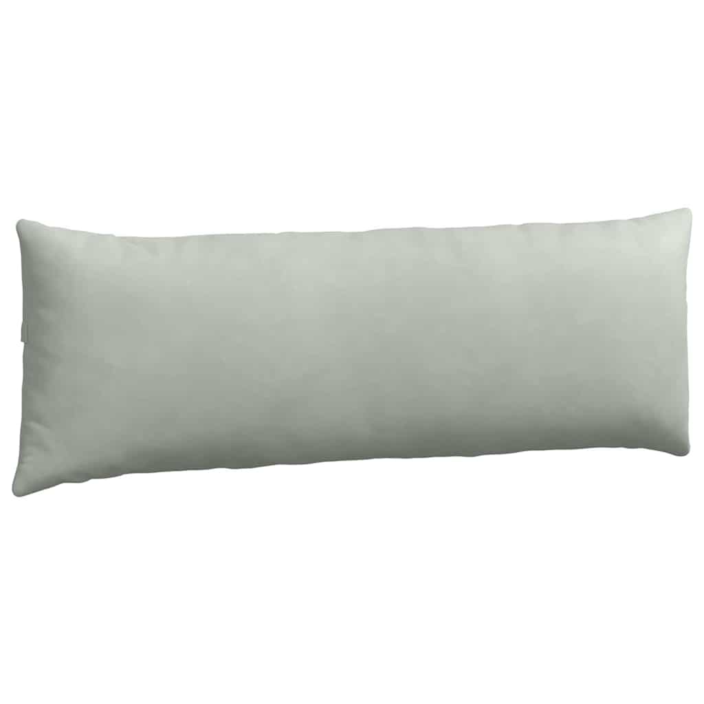 Sofapuder 2 pcs Lysegrå 120 x 40 cm Velourstof