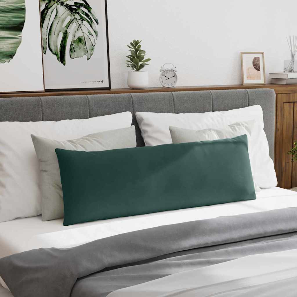 Sofapuder 2 pcs Mørkegrøn 120 x 40 cm Velourstof