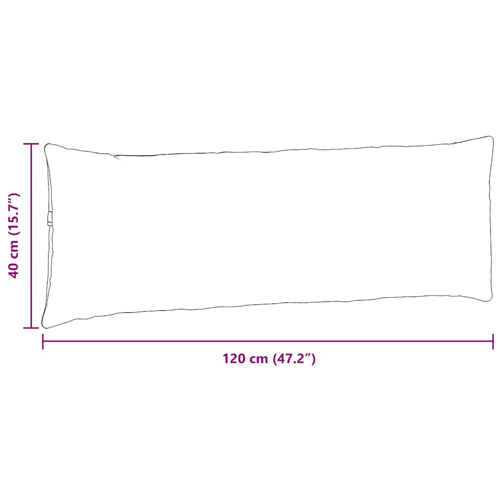 Sofapuder 2 pcs Sort 120 x 40 cm Velourstof