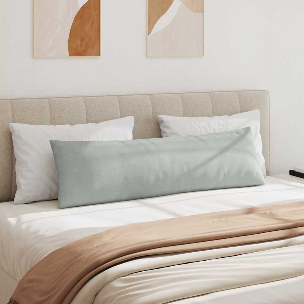 Sofapuder 2 pcs Lysegrå 145 x 40 cm Velourstof