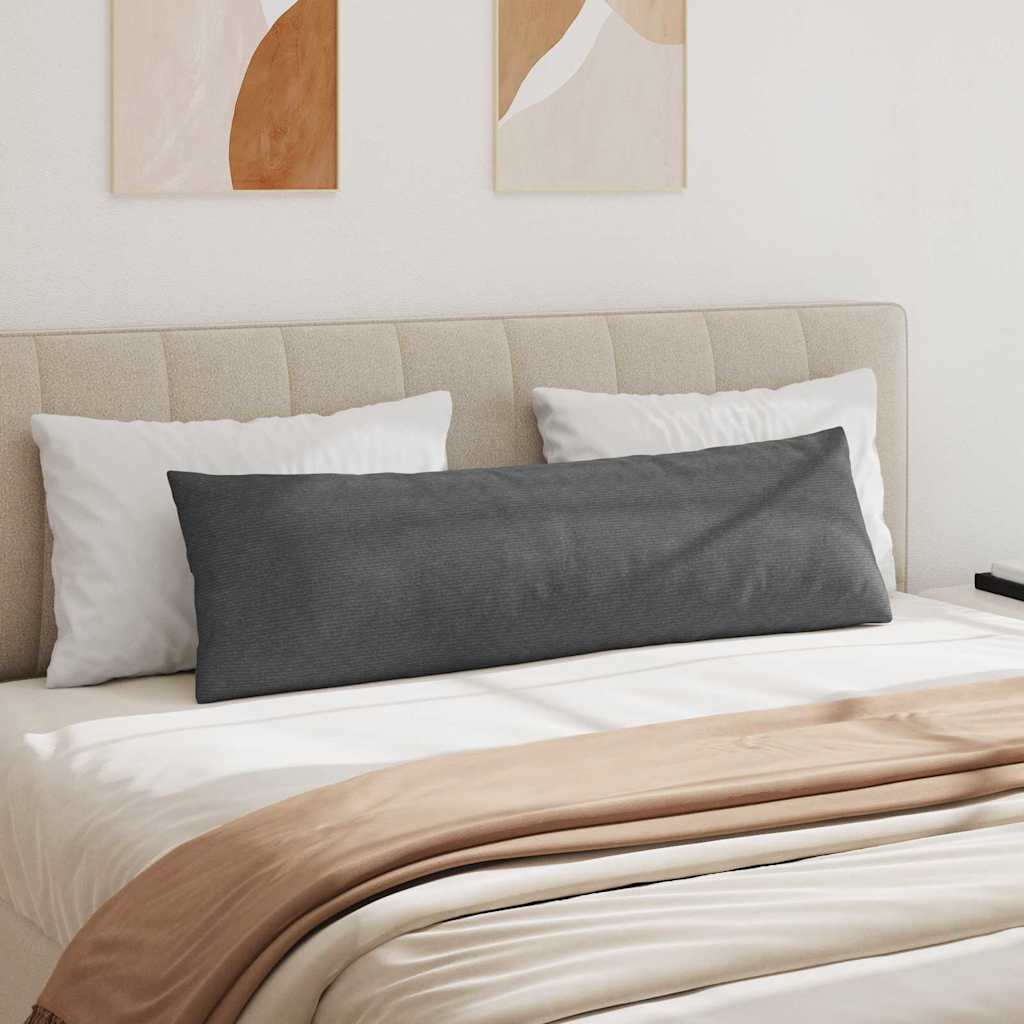 Sofapuder 2 pcs Mørkegrå 145 x 40 cm Velourstof