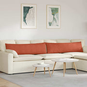 Sofapuder 2 pcs Rød orange 145 x 40 cm Velourstof