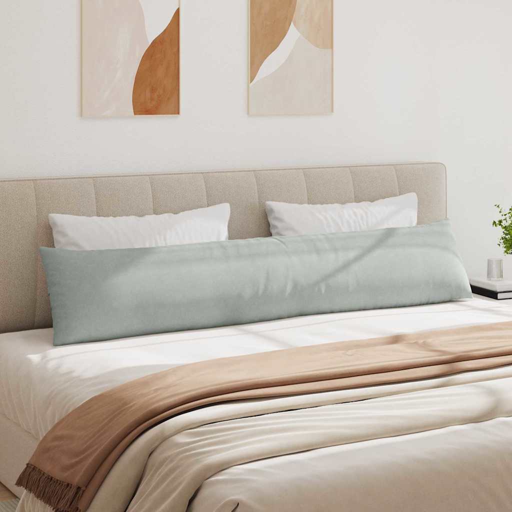 Sofapuder 2 pcs Lysegrå 200 x 40 cm Velourstof