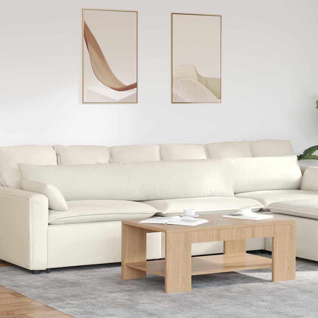 Sofapuder 2 pcs Creme 200 x 40 cm Velourstof
