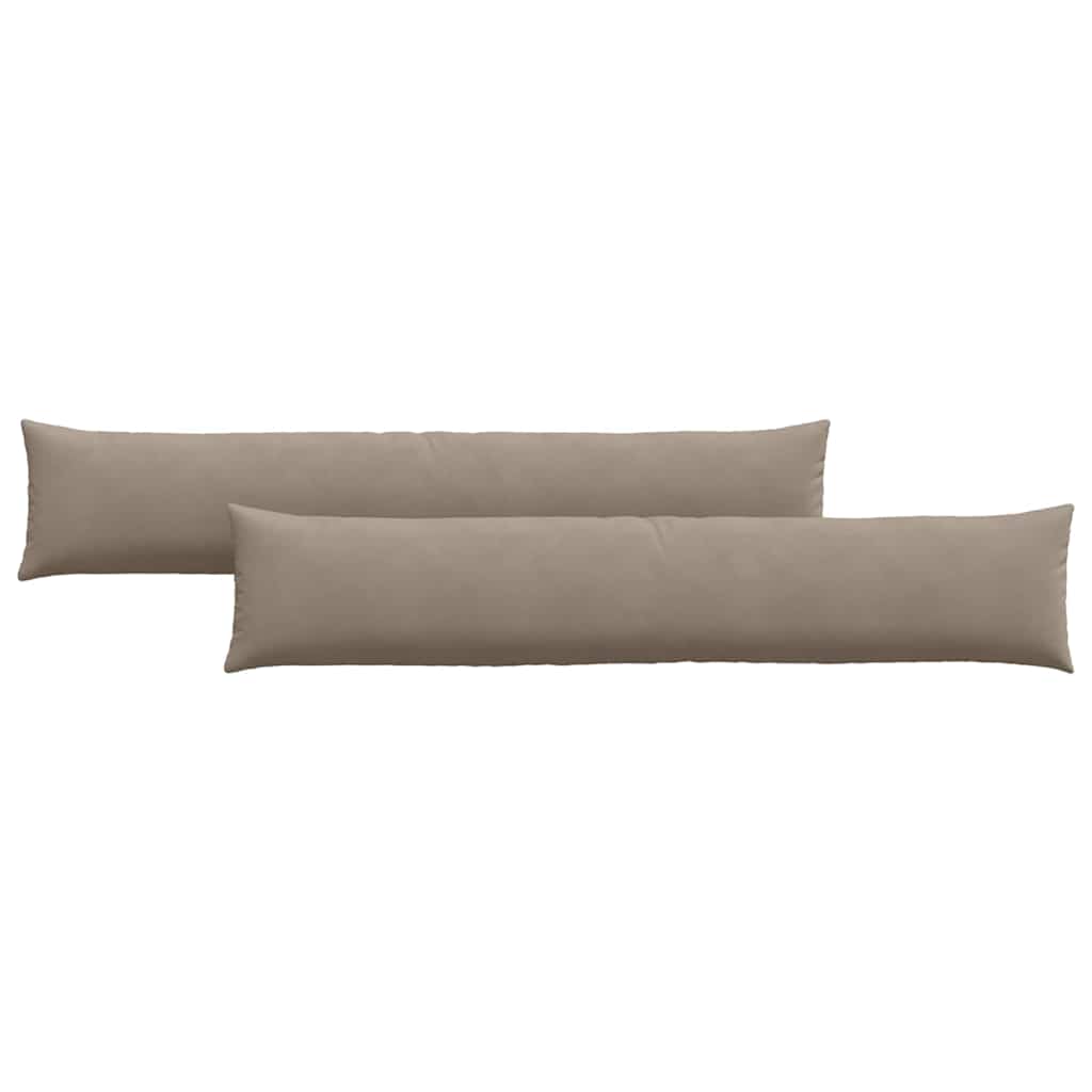 Sofapuder 2 pcs Gråbrun 200 x 40 cm Stof