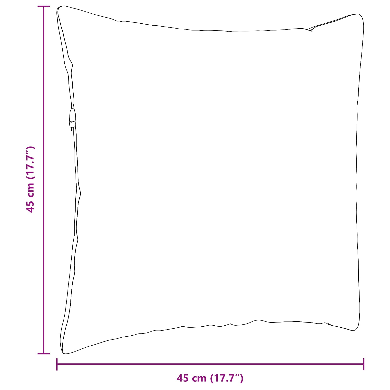 Sofapuder 2 pcs Blå 45 x 45 cm Stof