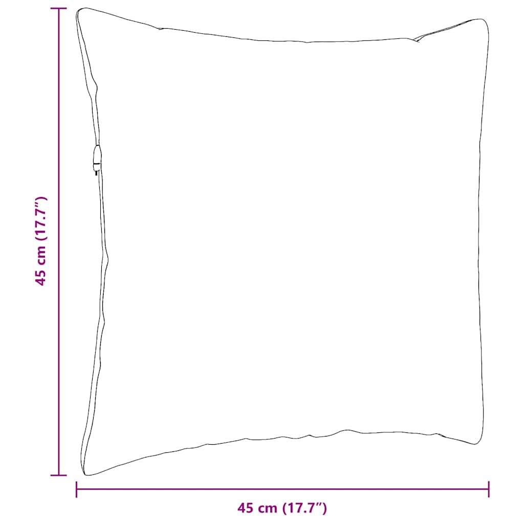 Sofapuder 2 pcs Mørkegrå 45 x 45 cm Stof