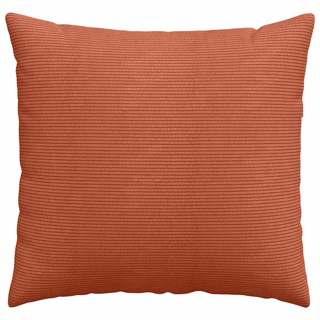 Sofapuder 2 pcs Rød orange 45 x 45 cm Velourstof
