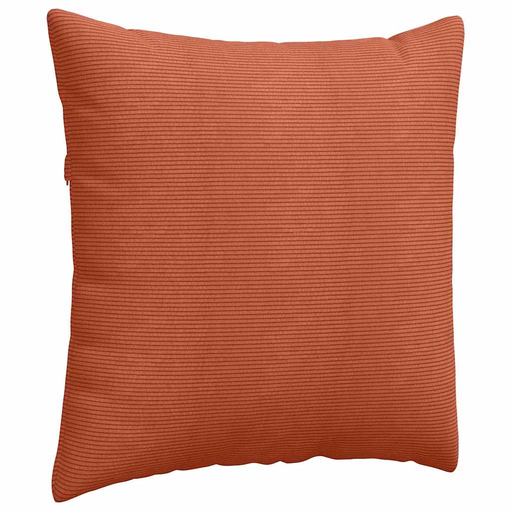 Sofapuder 2 pcs Rød orange 60 x 60 cm Velourstof