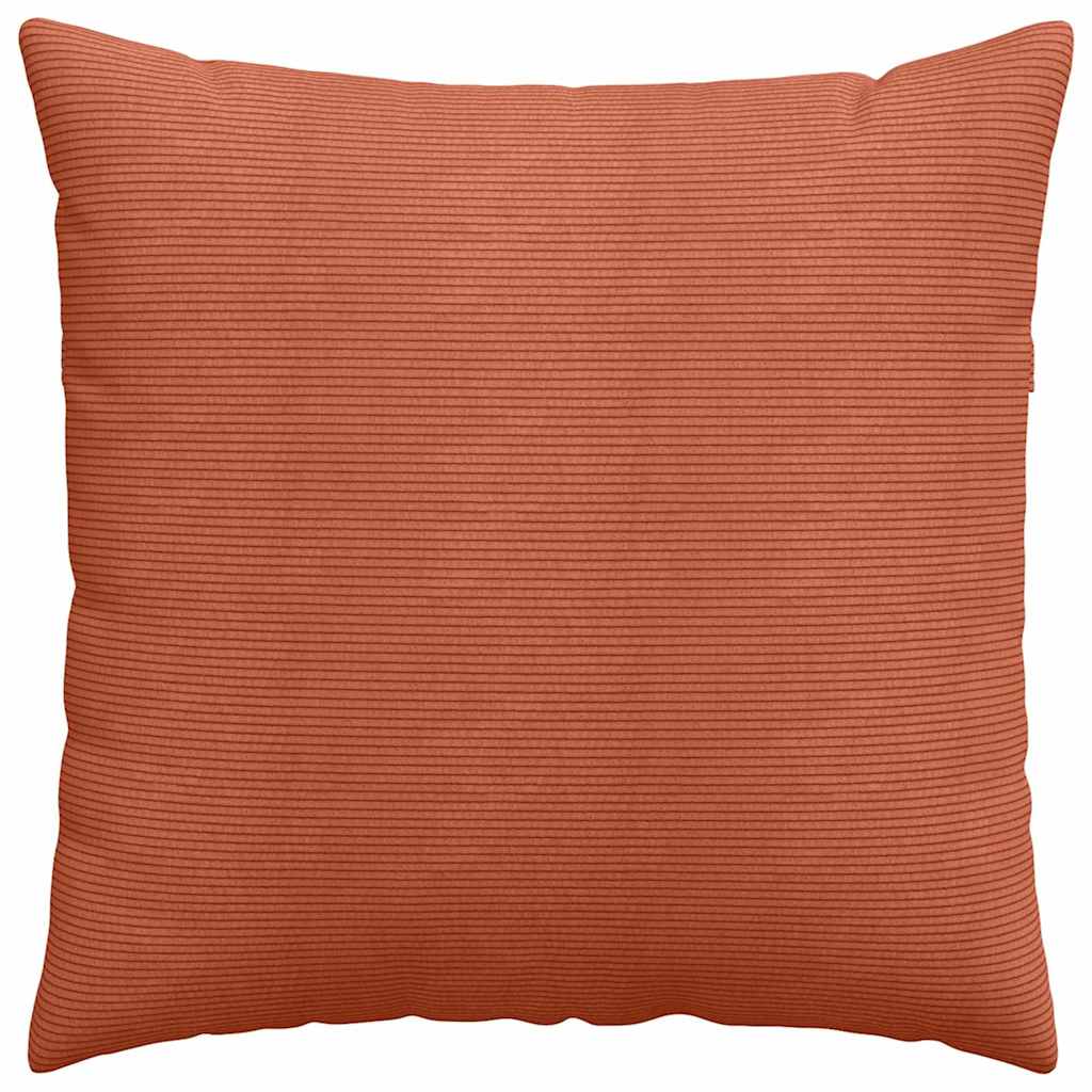 Sofapuder 2 pcs Rød orange 80 x 80 cm Velourstof