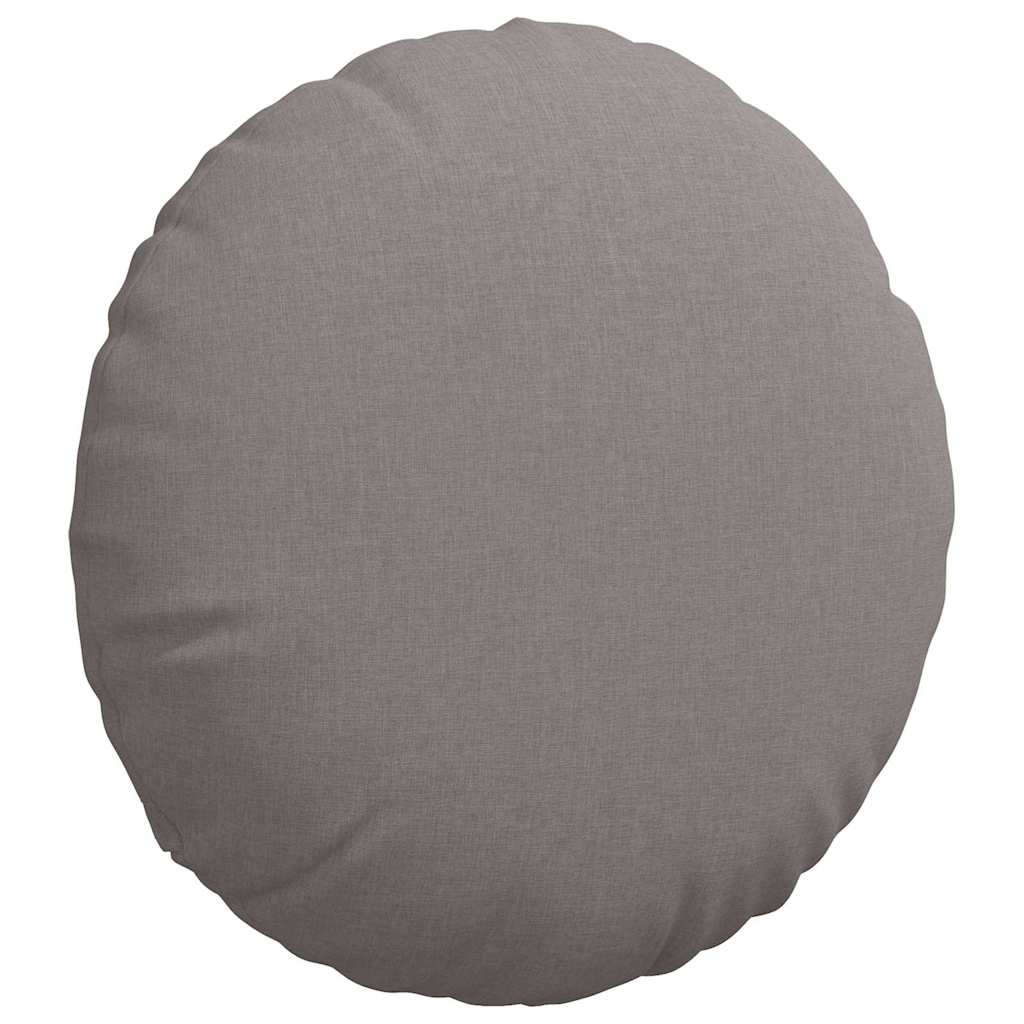 Sædepuder 2 pcs Gråbrun Ø60 x 21 cm Stof