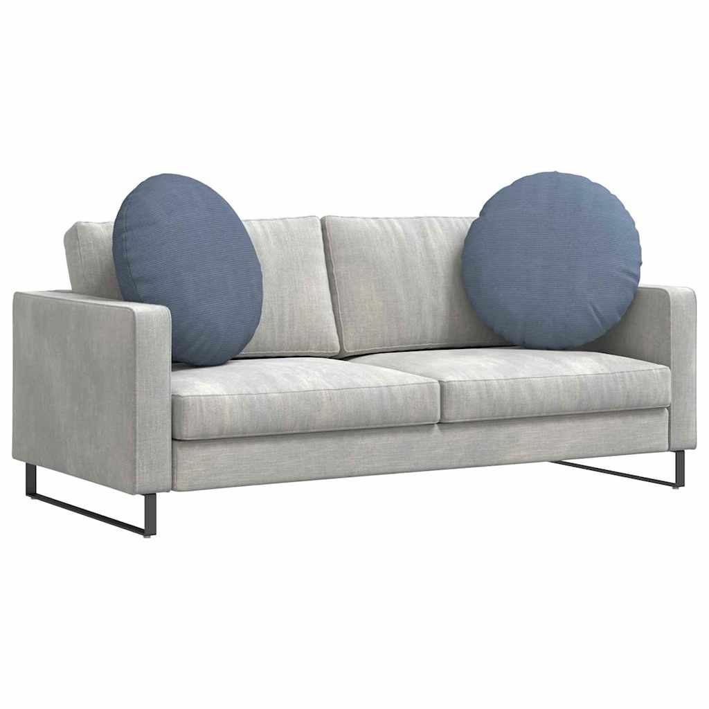 Sædepuder 2 pcs Blå Ø60 x 21 cm Velourstof