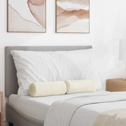 Bolsterpuder 2 pcs Creme Ø 15 x 40 cm Velourstof