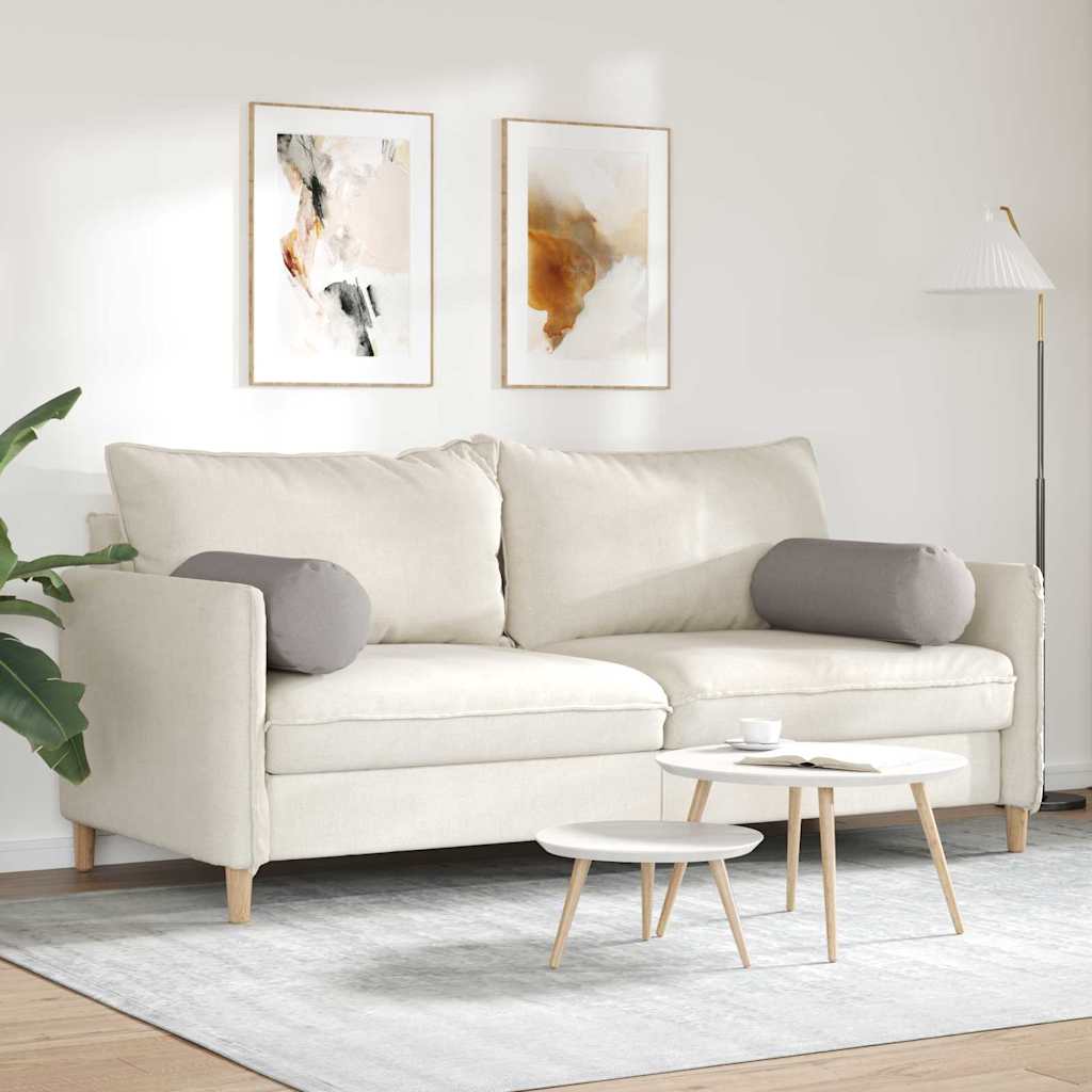 Bolsterpuder 2 pcs Gråbrun Ø 25 x 70 cm Stof