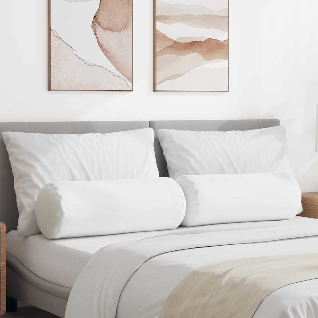 Bolsterpuder 2 pcs Hvid Ø 25 x 70 cm Stof